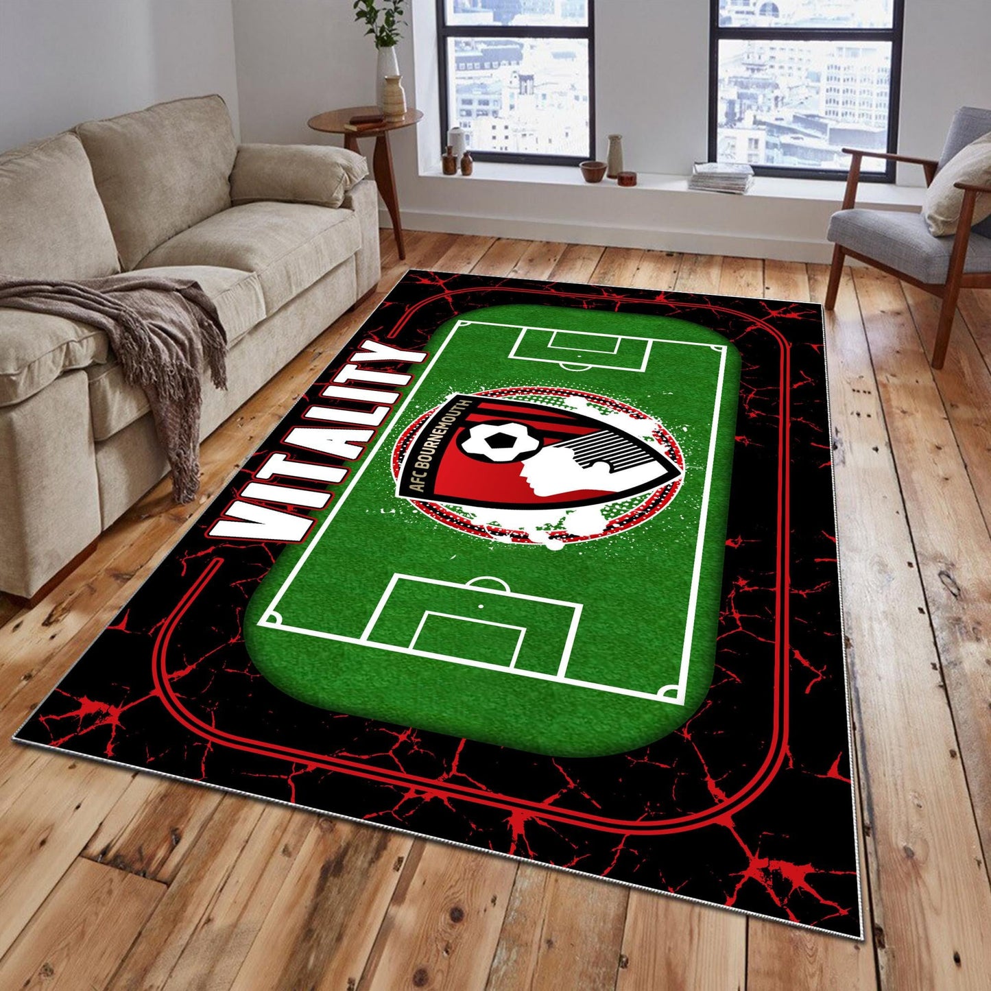 Bournemouth Rug - Premier League Rug 3