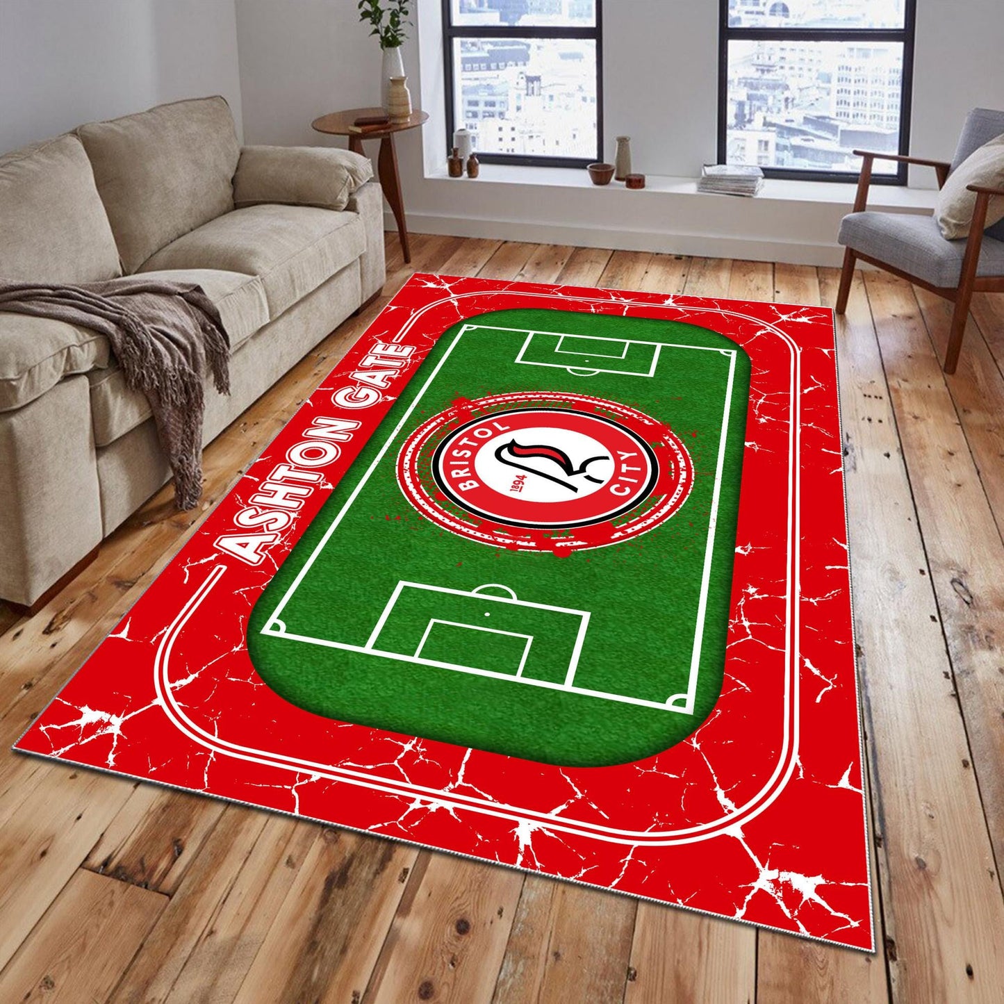 Bristol City Rug - EFL Championship Rug 3