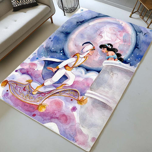 Aladdin And Jasmin Princess Disney 02 Rug