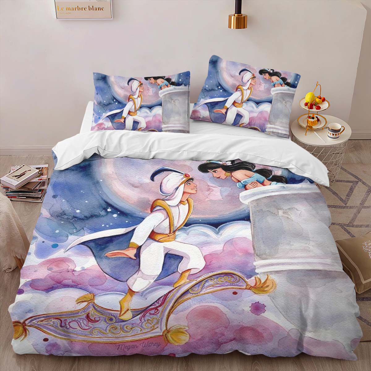 Aladdin And Jasmin Princess Disney 02 Duvet Cover 2
