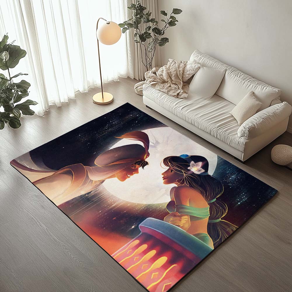 Aladdin And Jasmin Princess Disney Rug