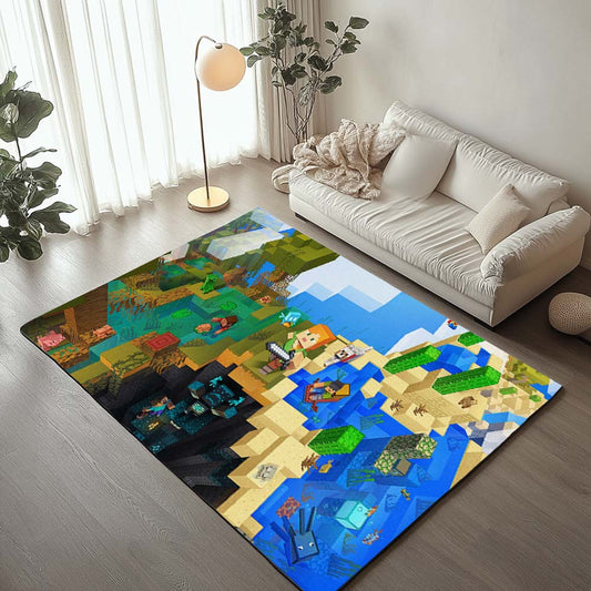 Alex in Minecraft world Rug