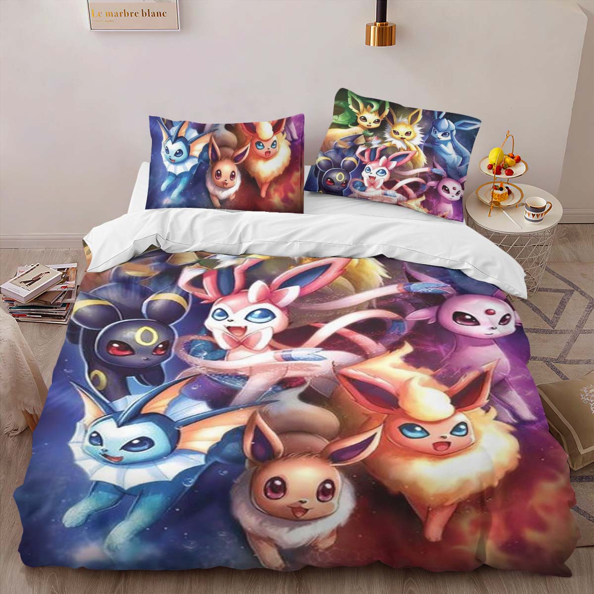 All Eevee Evolutions Pokemon 1002 Duvet Cover 2