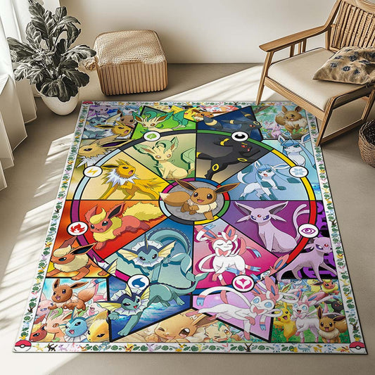 All Eevee Evolutions Pokemon 1003 Rug