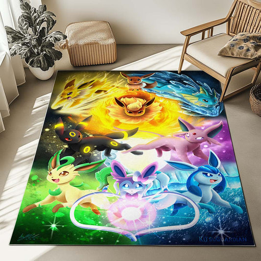All Eevee Evolutions Pokemon 1004 Rug
