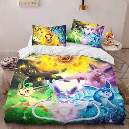 All Eevee Evolutions Pokemon 1004 Duvet Cover 2