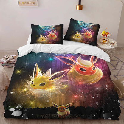 All Eevee Evolutions Pokemon 1005 Duvet Cover 2