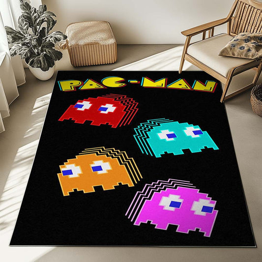 All Ghosts in Pacman Game Rug