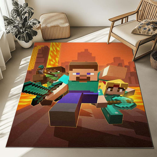 All Minecraft Characters 02 Rug