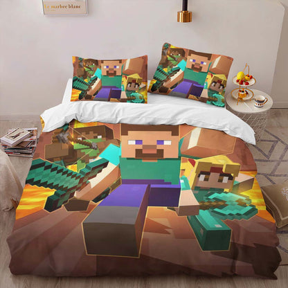 All Minecraft Characters 02 Duvet Cover 2