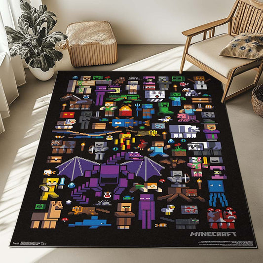 All Minecraft Characters Rug