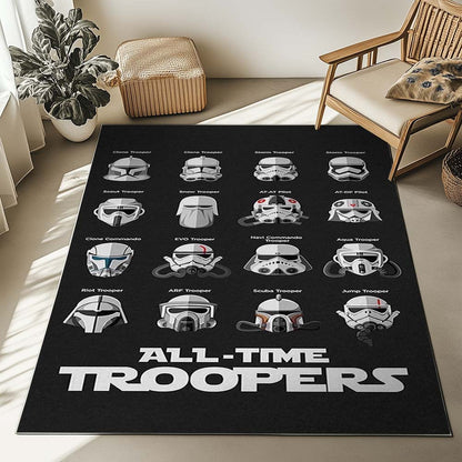 All Time Troopers Helmet Star Wars Rug
