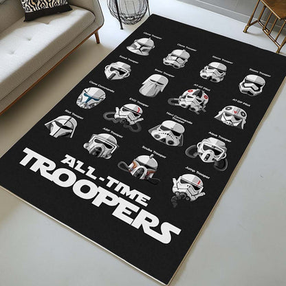 All Time Troopers Helmet Star Wars Rug 2