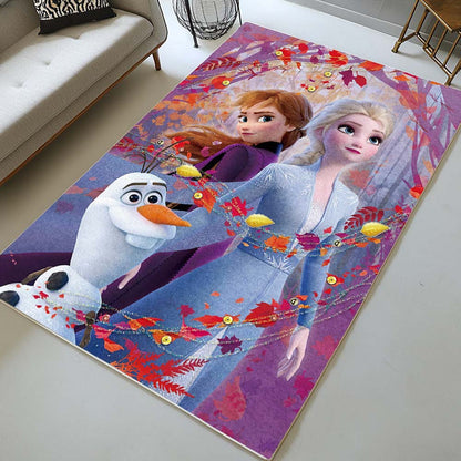 Anna Elsa Olaf Frozen Disney 1001 Rug 2