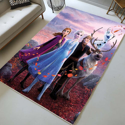 Anna Elsa Olaf Frozen Disney 1005 Rug 2