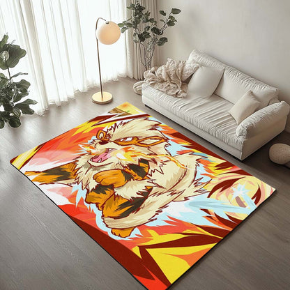 Arcanine Pokemon The Legend Rug