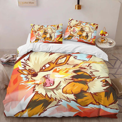 Arcanine Pokemon The Legend Duvet Cover 2