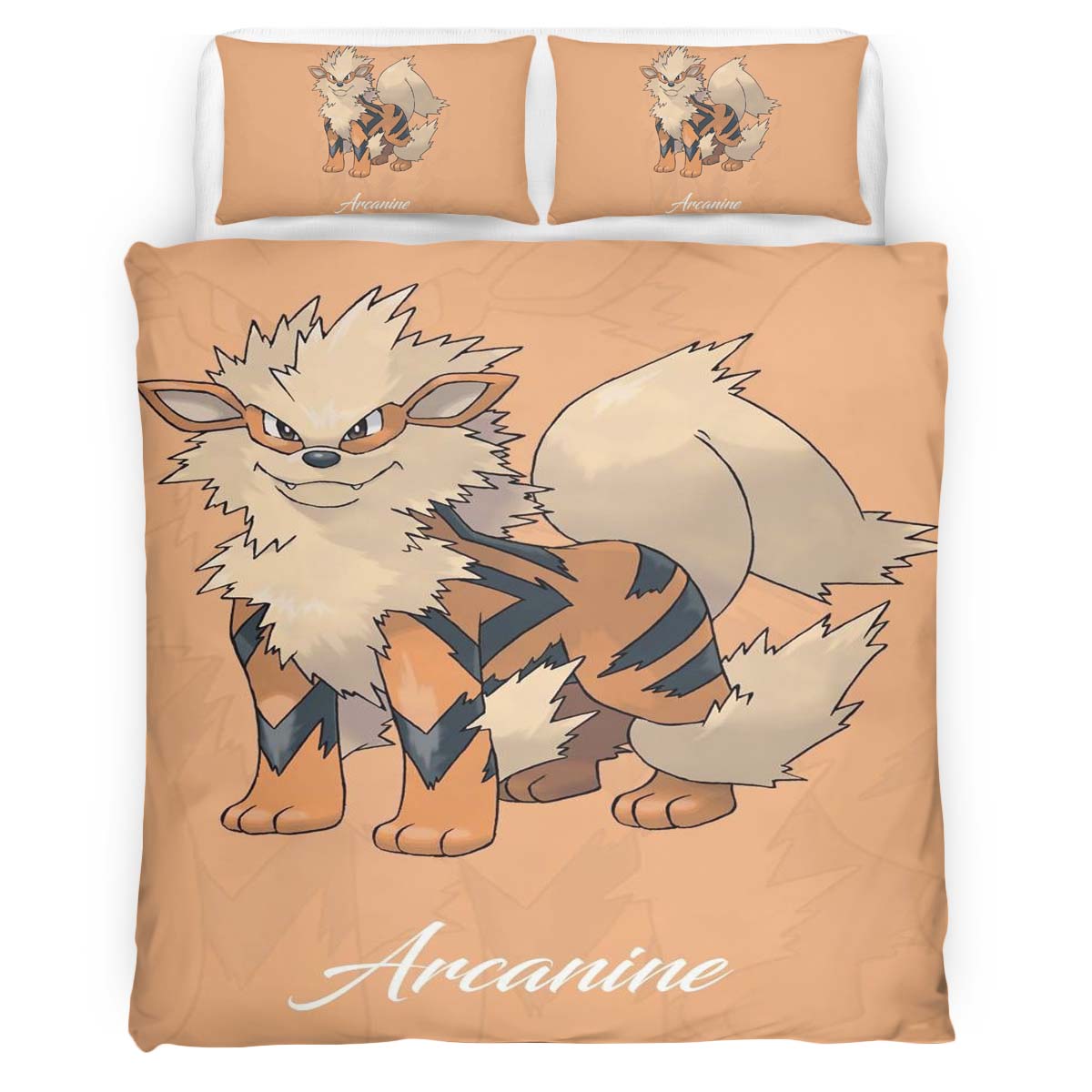 Arcanine Pokemon The Legend 5 Duvet Cover