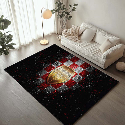 Arsenal FC Signature Diamond Pattern Rug