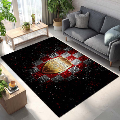Arsenal FC Signature Diamond Pattern Rug 2
