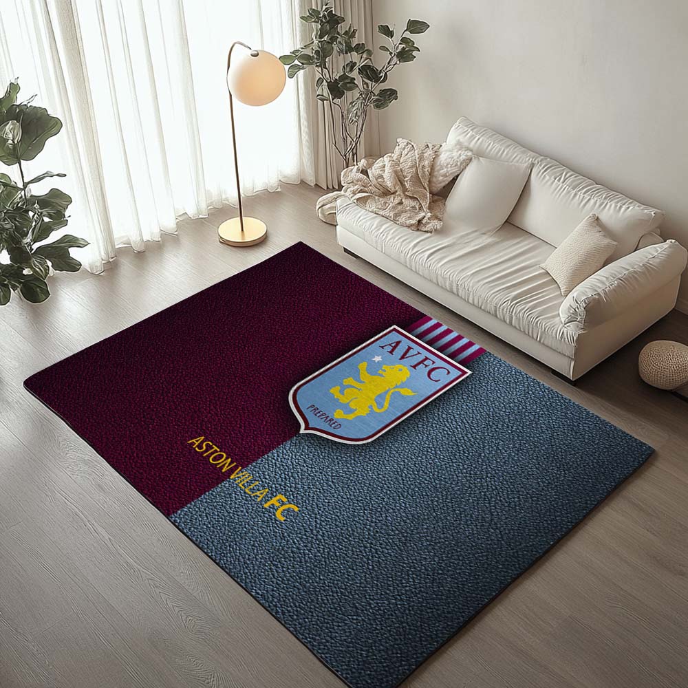 Aston Villa FC 1874 AVFC Football Club Rug