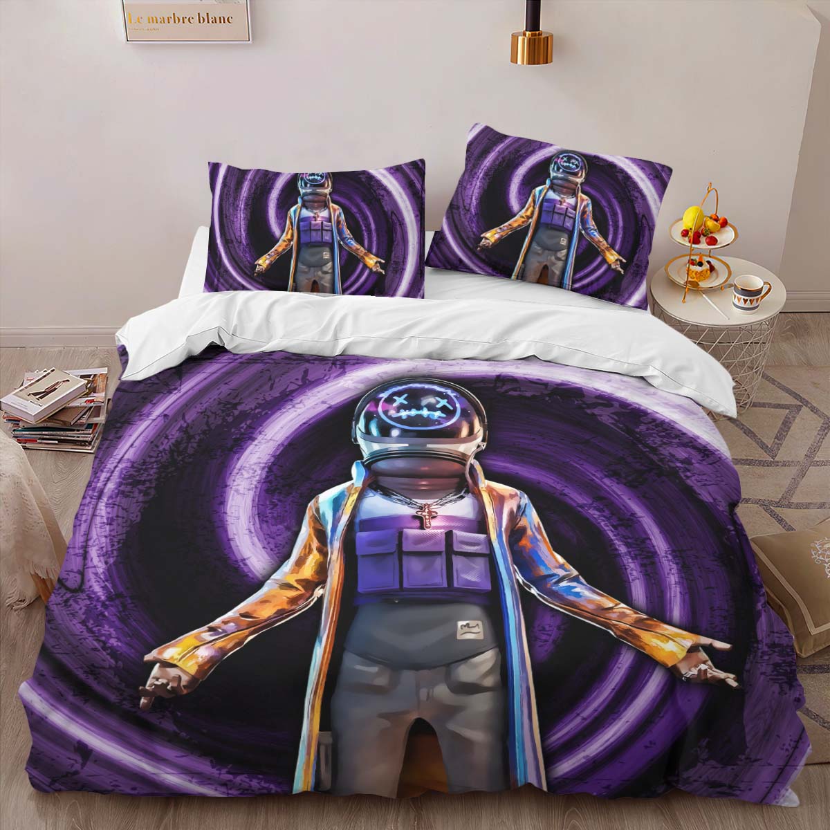Astro Jack violet Fortnite Skin Duvet Cover 2