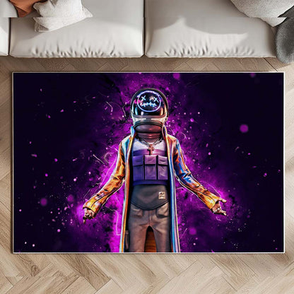 Astro Jack violet neon lights Fortnite Skin Rug 2