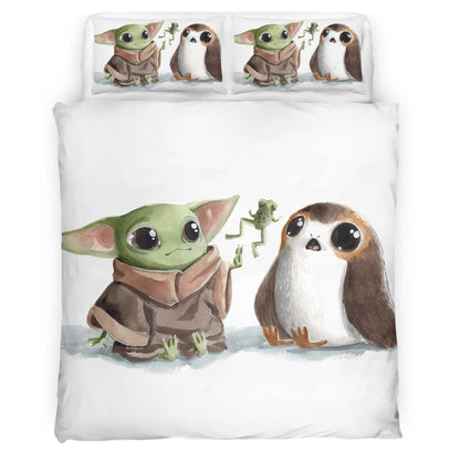 Baby Yoda Adorable Duvet Cover