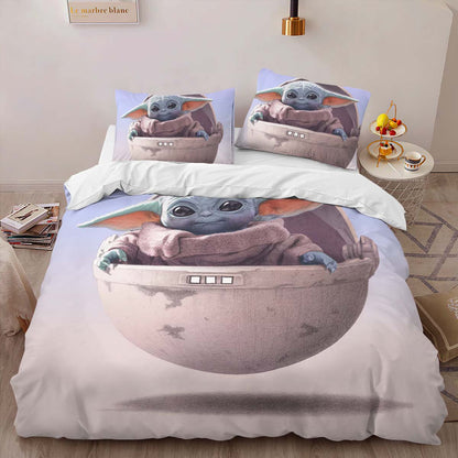 Baby Yoda Grogu Star Wars 11 Duvet Cover 2