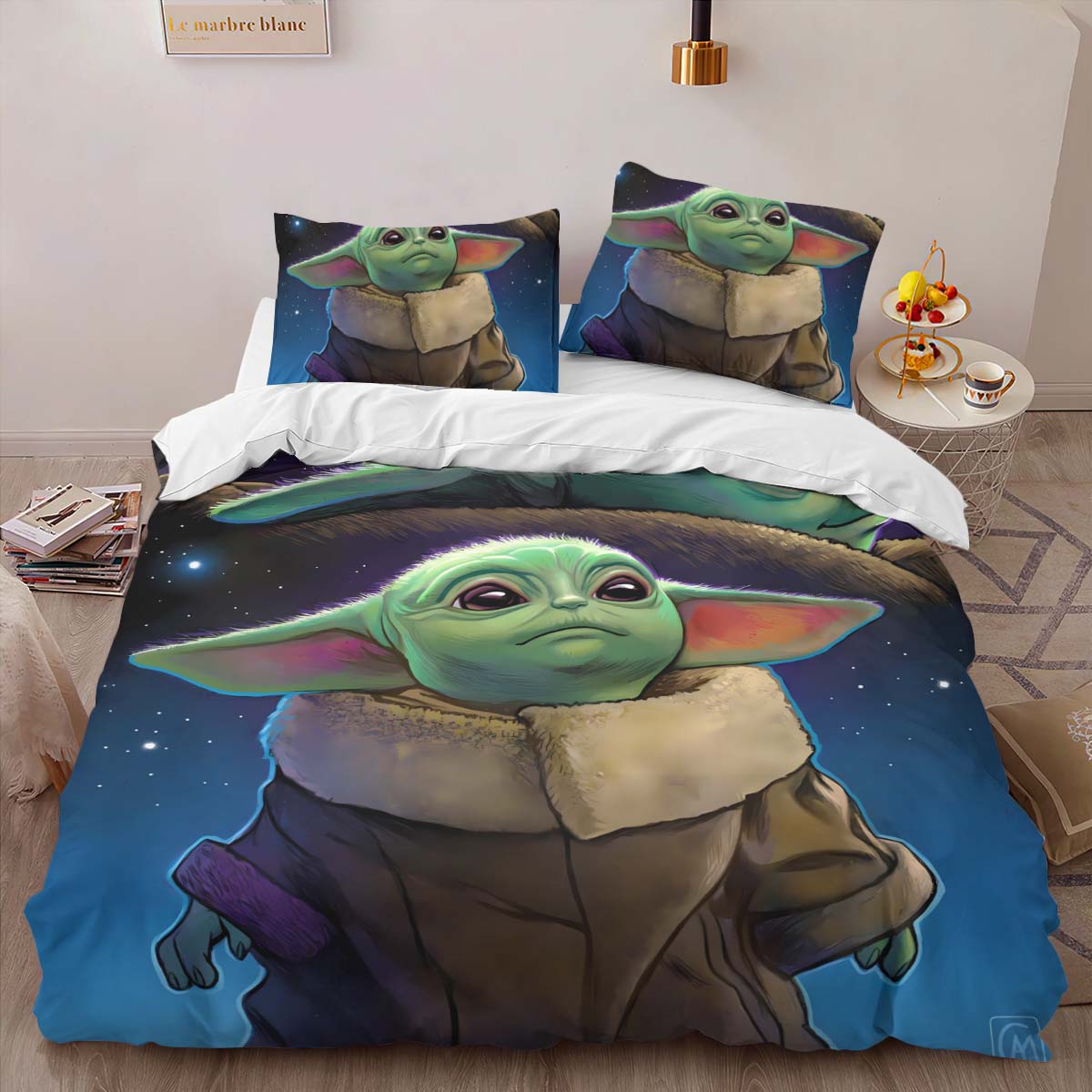 Baby Yoda Grogu Star Wars 14 Duvet Cover 2