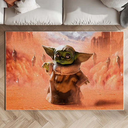 Baby Yoda Grogu Star Wars 7 Rug 2