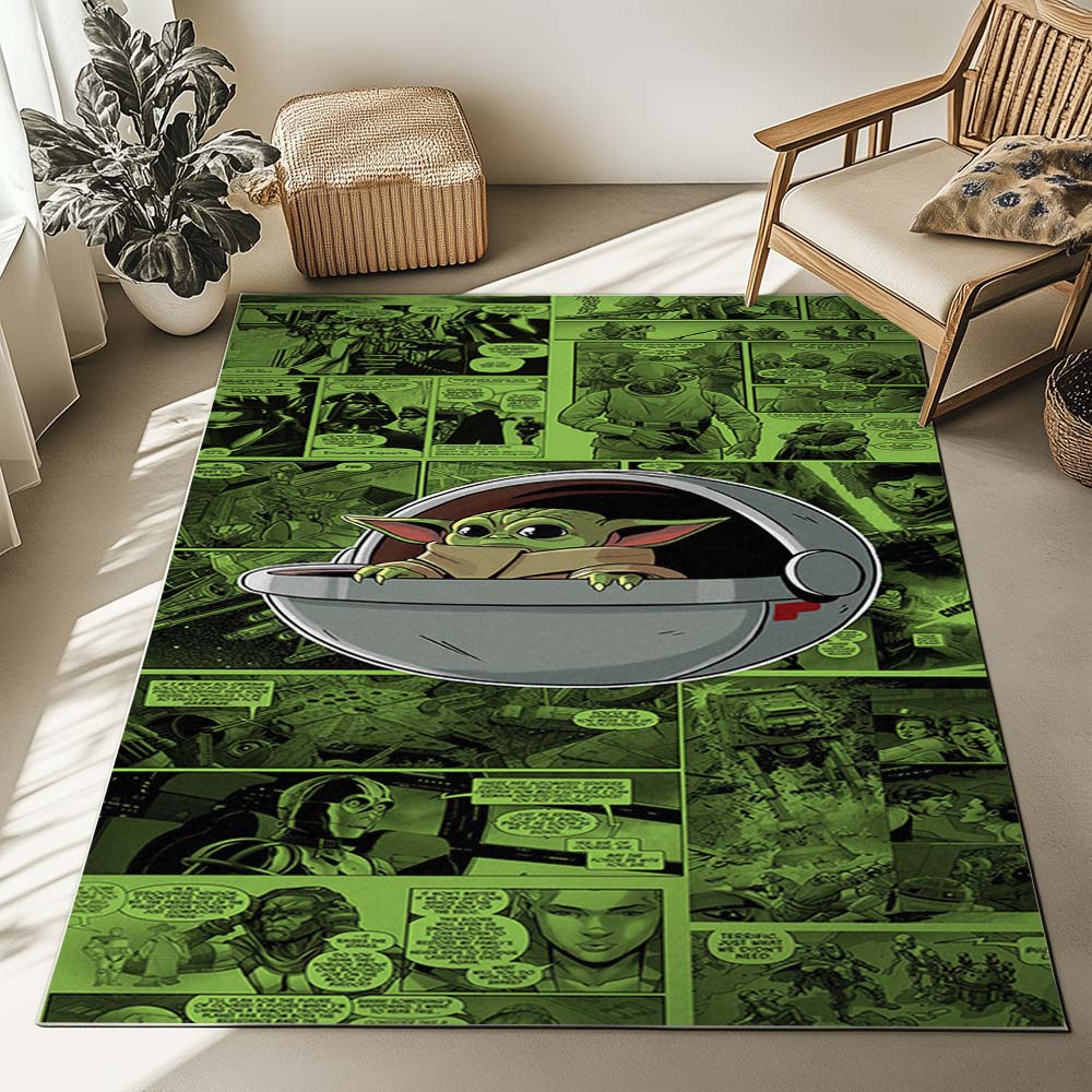 Baby Yoda Grogu Star Wars The Mandalorian Rug