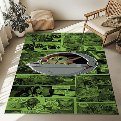 Baby Yoda Grogu Star Wars The Mandalorian Rug