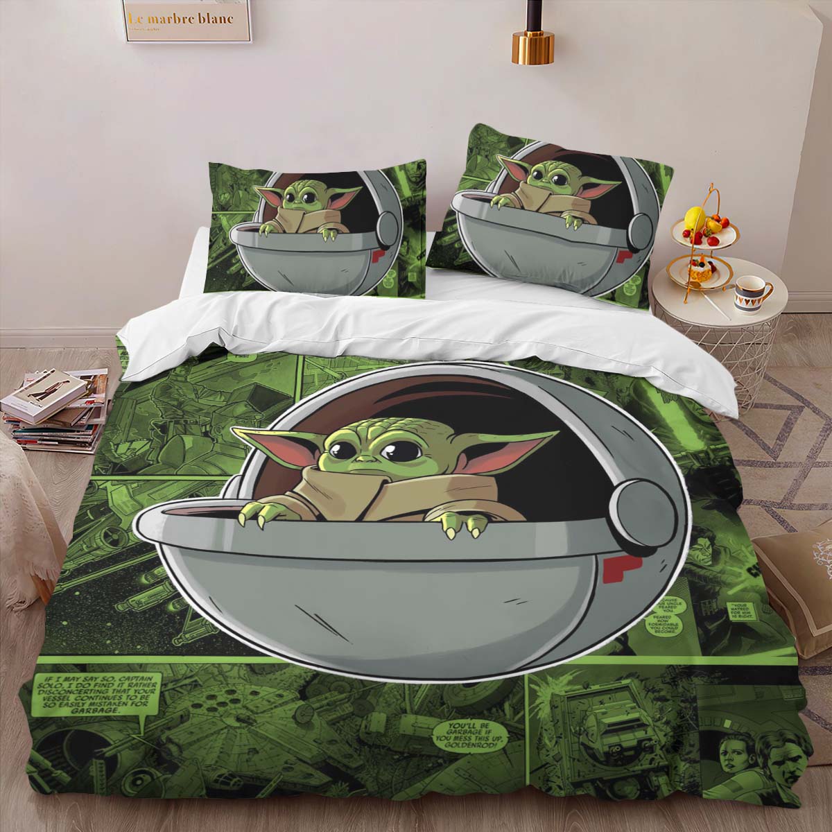 Baby Yoda Grogu Star Wars The Mandalorian Duvet Cover 2