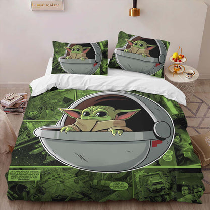 Baby Yoda Grogu Star Wars The Mandalorian Duvet Cover 2