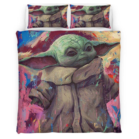 Baby Yoda So Cute Duvet Cover