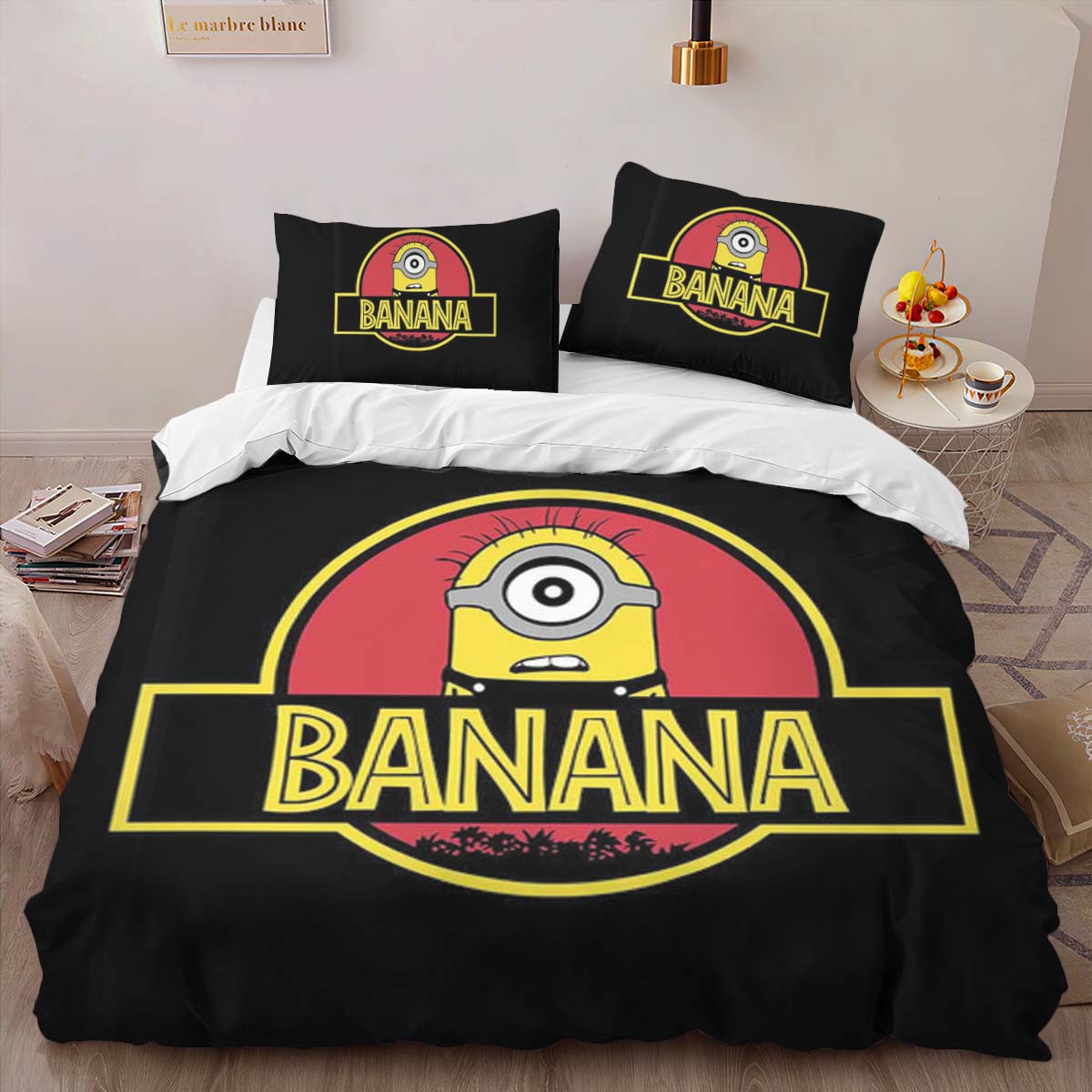Banana Minions Jurassic Park Duvet Cover 2