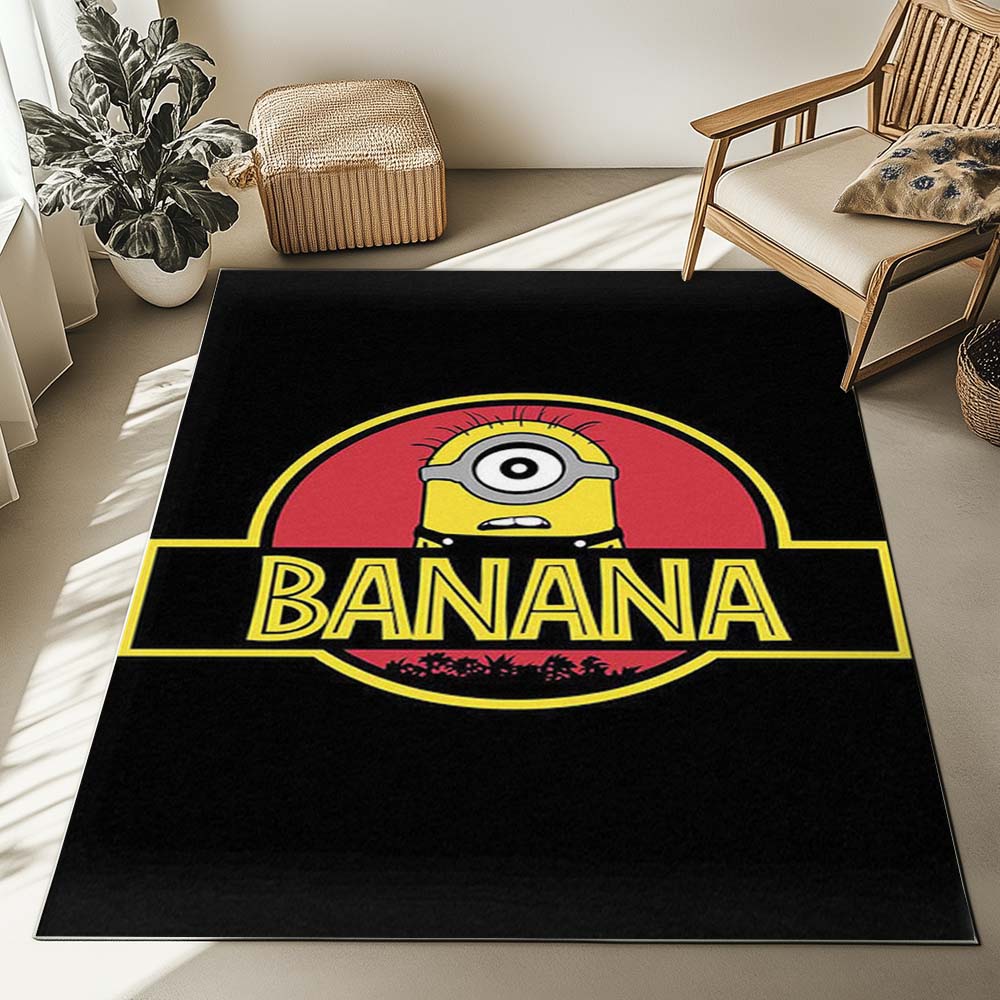 Banana Minions Jurassic Park Rug 2