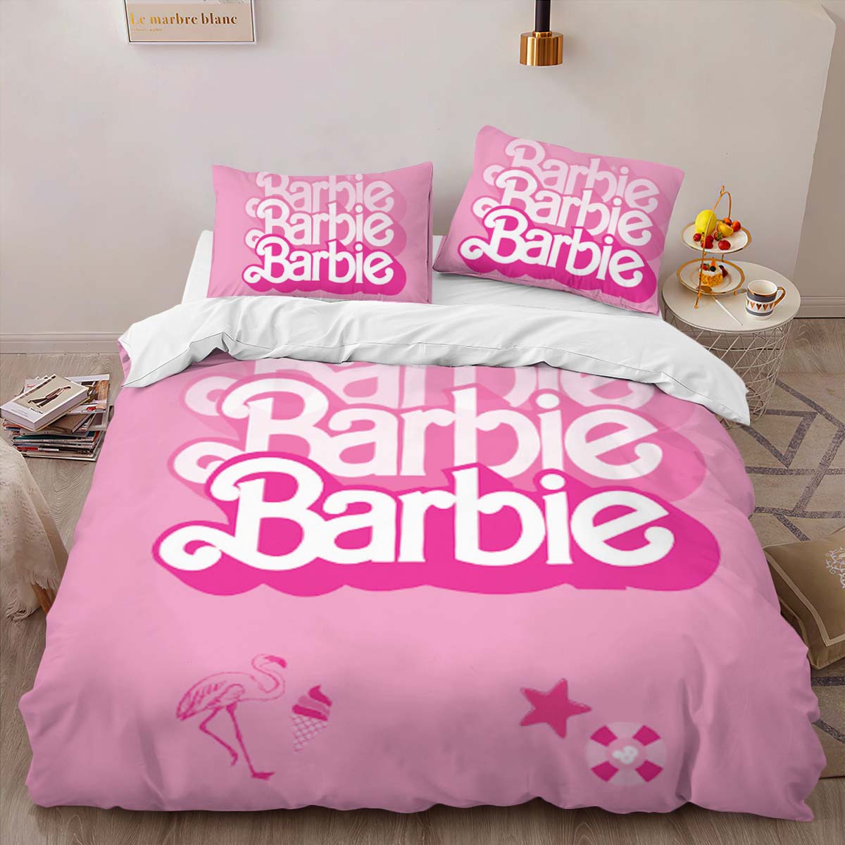 Barbie Pink Cute 2 Duvet Cover 2