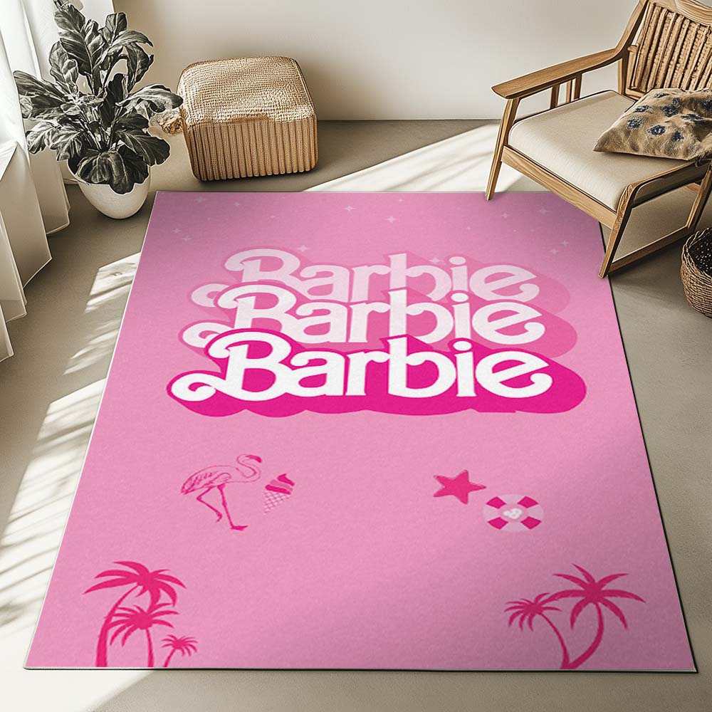Barbie Pink Cute 2 Rug 2