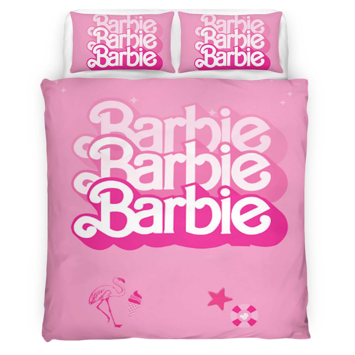 Barbie Pink Cute 2 Duvet Cover