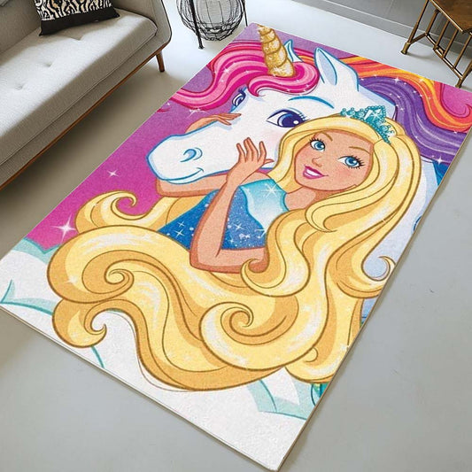 Barbie and Unicorn Rug