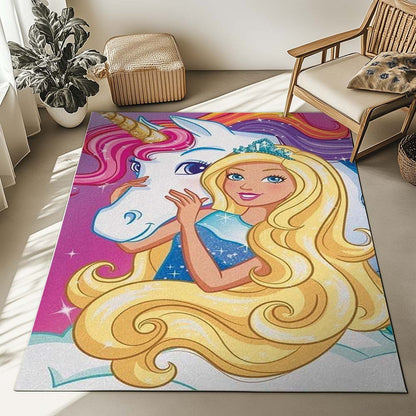 Barbie and Unicorn Rug 2