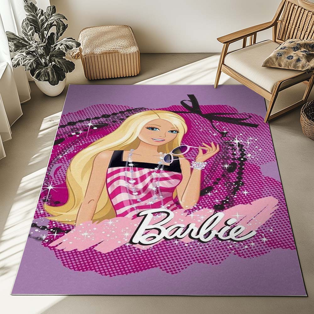 Barbie yellow cute Rug 2