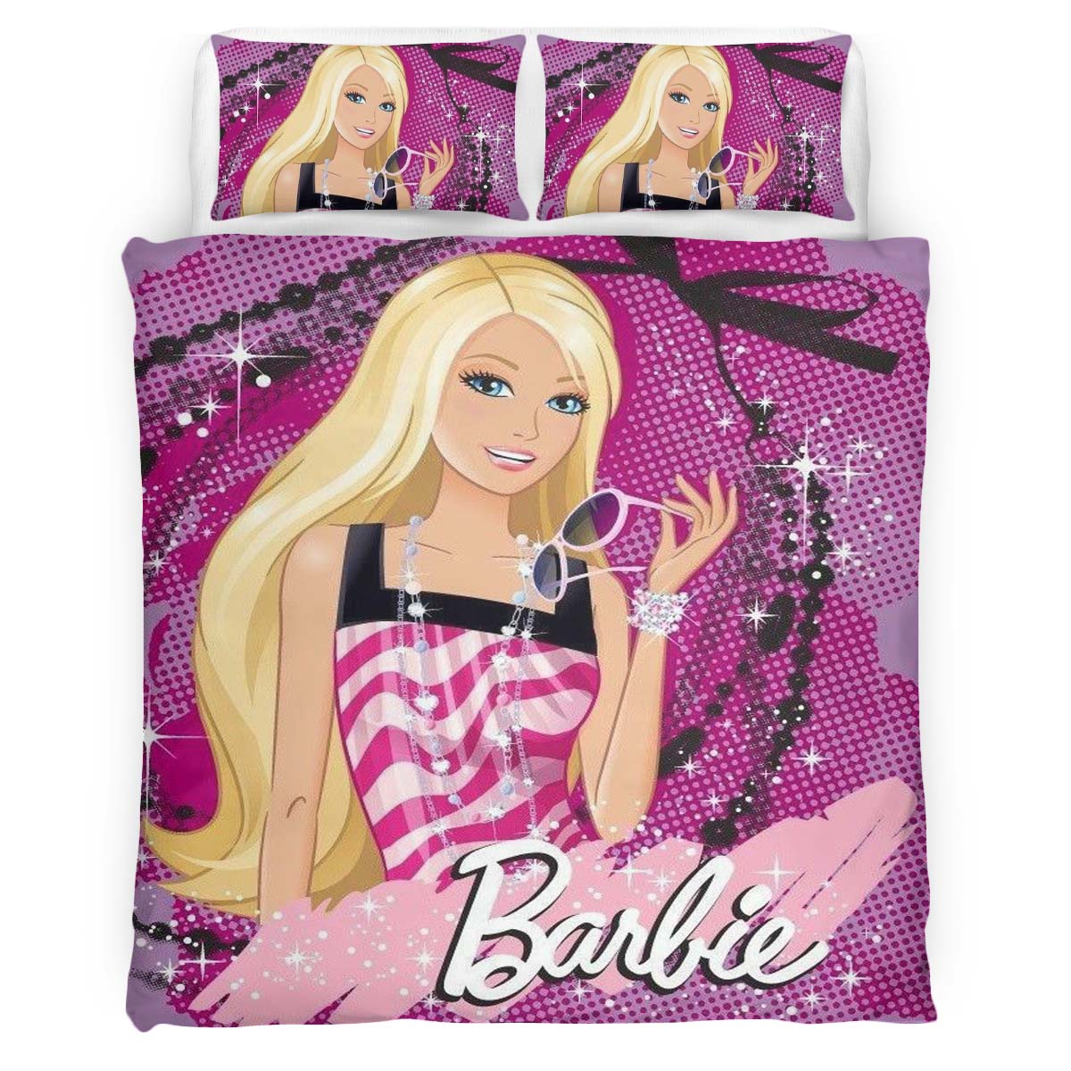 Barbie yellow cute Duvet Cover