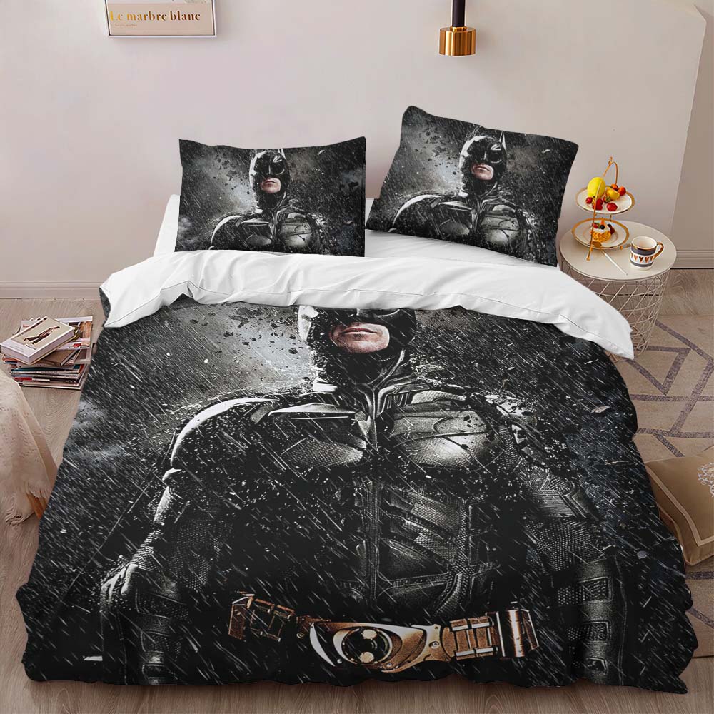 Batman Dark Night In Rain Duvet Cover 2