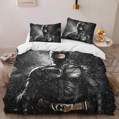 Batman Dark Night In Rain Duvet Cover 2