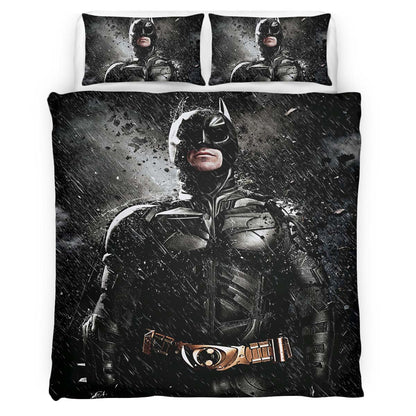 Batman Dark Night In Rain Duvet Cover