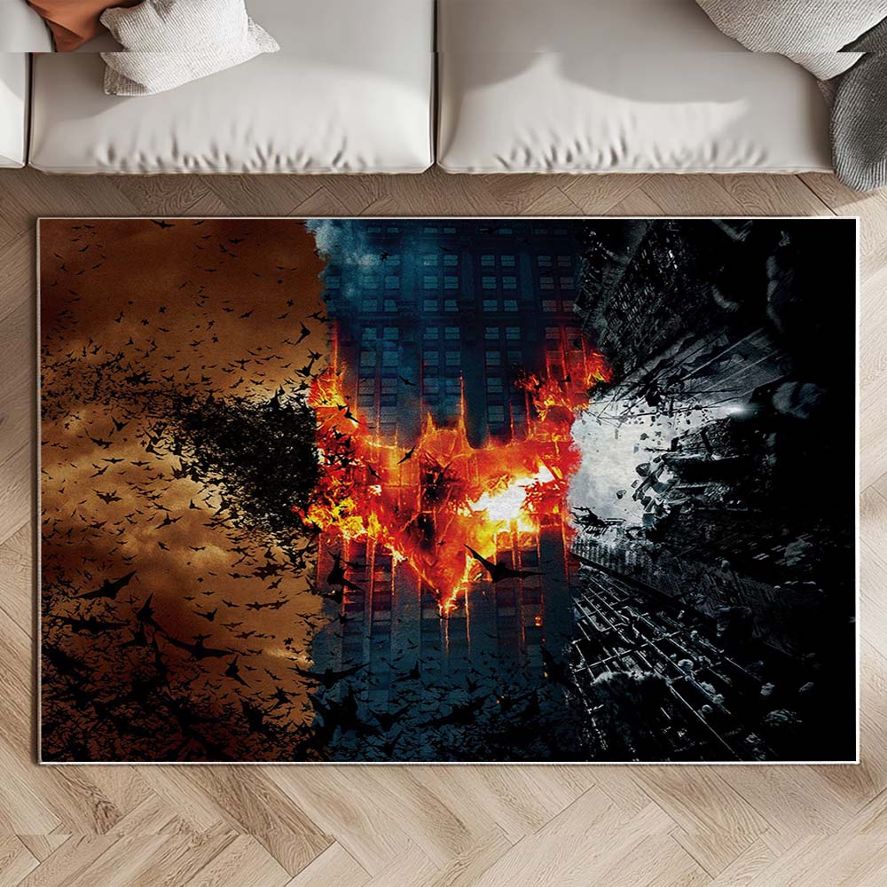 Batman Fire Sky Rug 2
