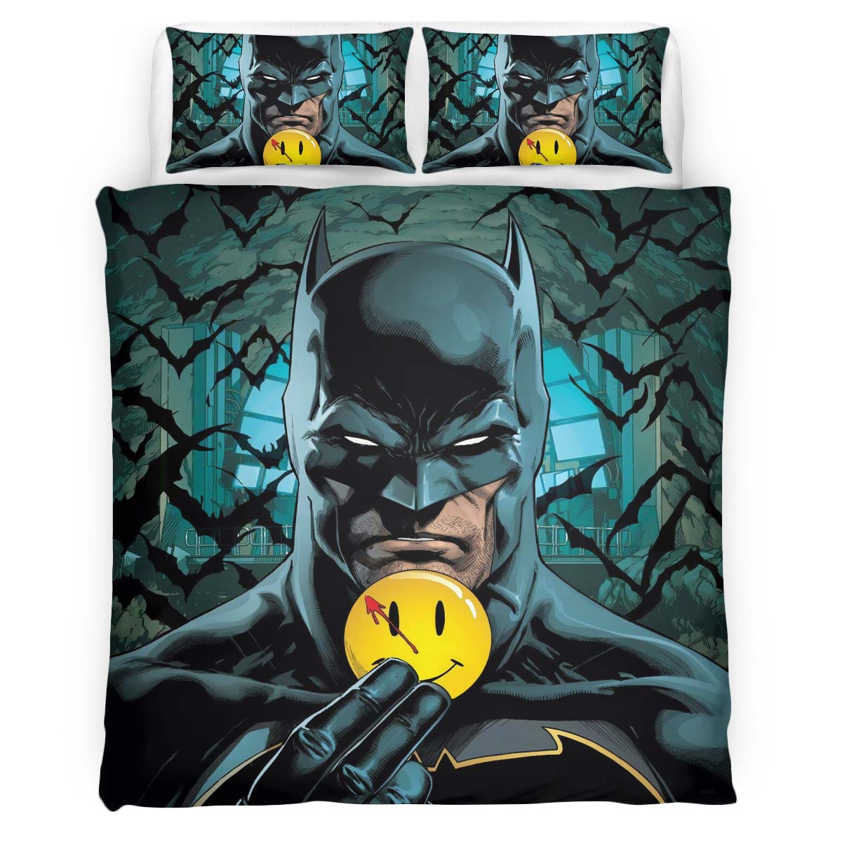 Batman Happy Pin Duvet Cover
